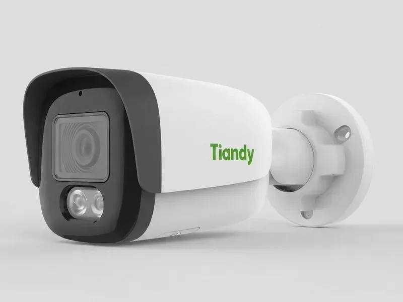 Tiandy TC-C35WP, λευκή bullet κάμερα 5MP με δύο λευκά LED
